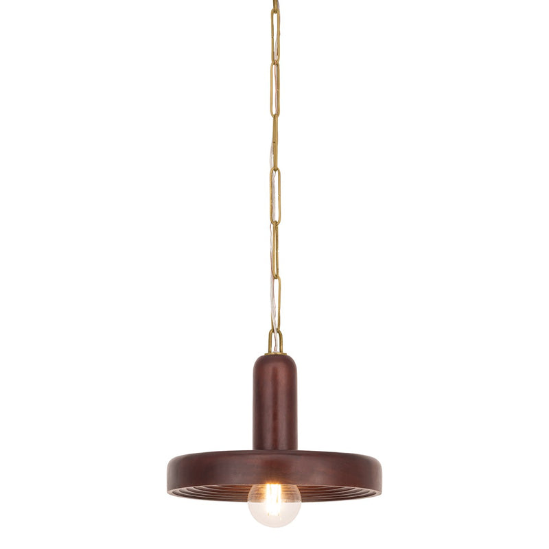 Mitzi H1080701-AGB One Light Pendant, Aged Brass