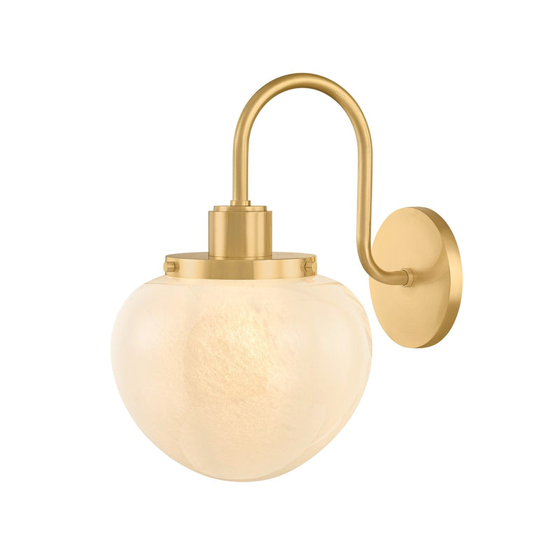 Mitzi H1093101-AGB One Light Wall Sconce, Aged Brass