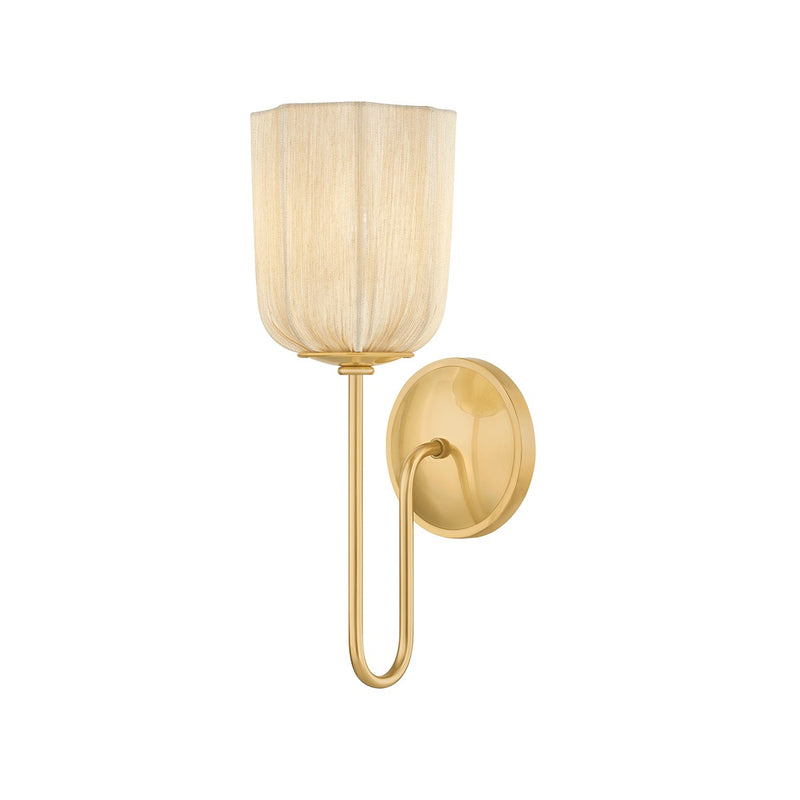 Mitzi H1094101-AGB One Light Wall Sconce, Aged Brass