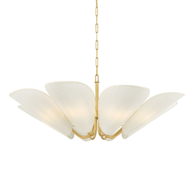 Mitzi H1095808-AGB Eight Light Chandelier, Aged Brass