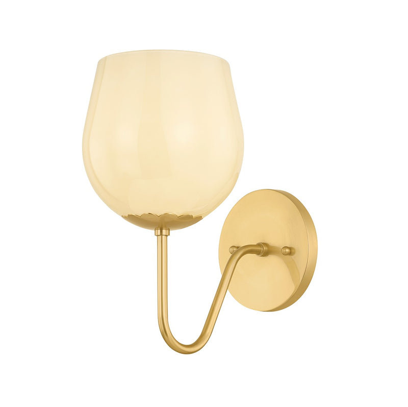 Mitzi H1106101-AGB One Light Wall Sconce, Aged Brass