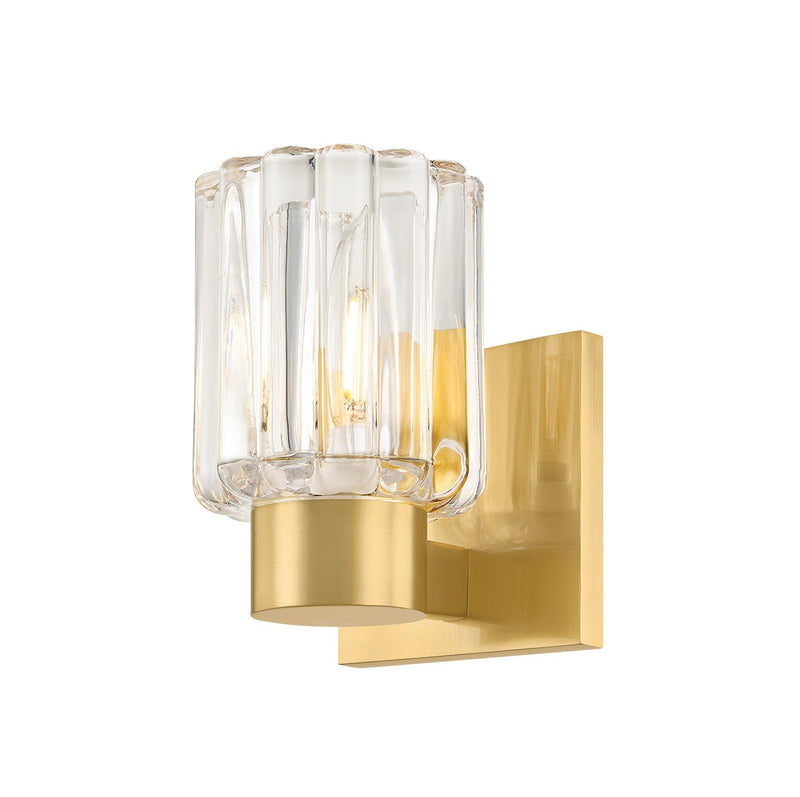 Mitzi H1107301-AGB One Light Bath, Aged Brass
