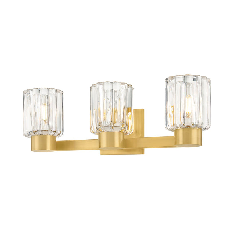 Mitzi H1107303-AGB Three Light Bath, Aged Brass