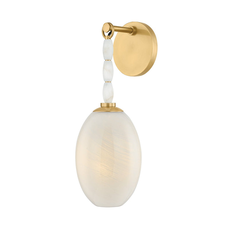 Mitzi H1124101-AGB One Light Wall Sconce, Aged Brass