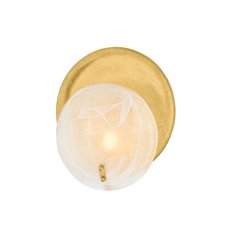 Mitzi H1128101-VGL One Light Wall Sconce, Vintage Gold Leaf