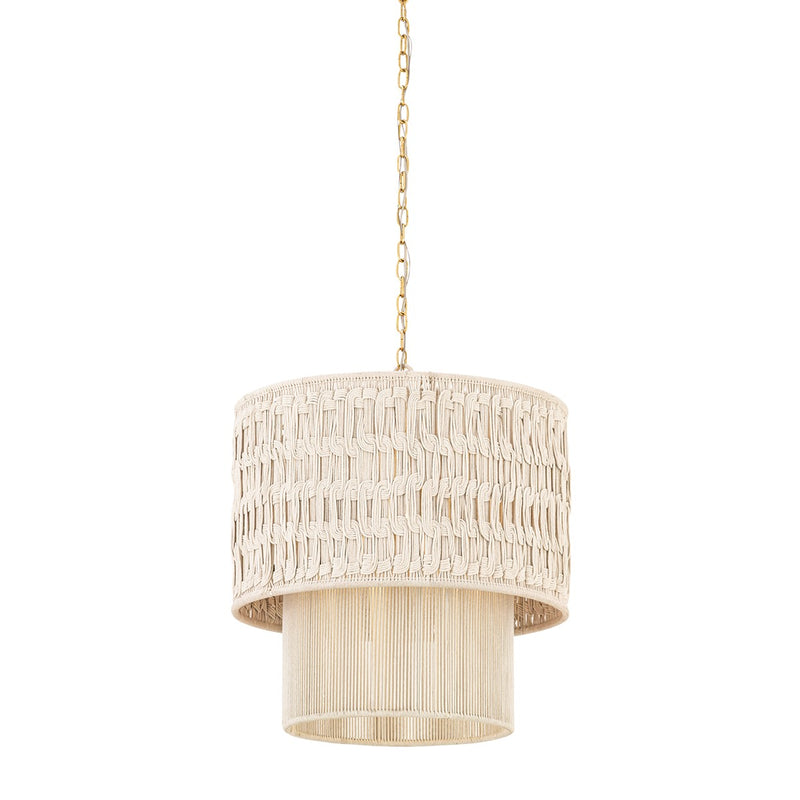 Mitzi H1143801-AGB One Light Chandelier, Aged Brass