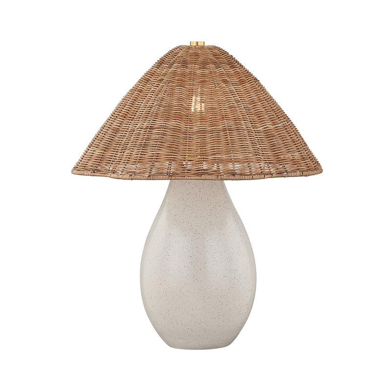 Mitzi HL1100201-AGB/CCO One Light Table Lamp, Aged Brass