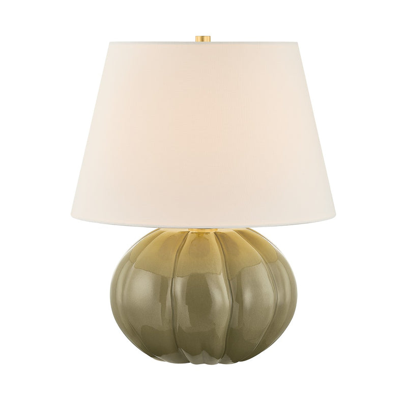 Mitzi HL1117201-AGB/CHC One Light Table Lamp, Aged Brass