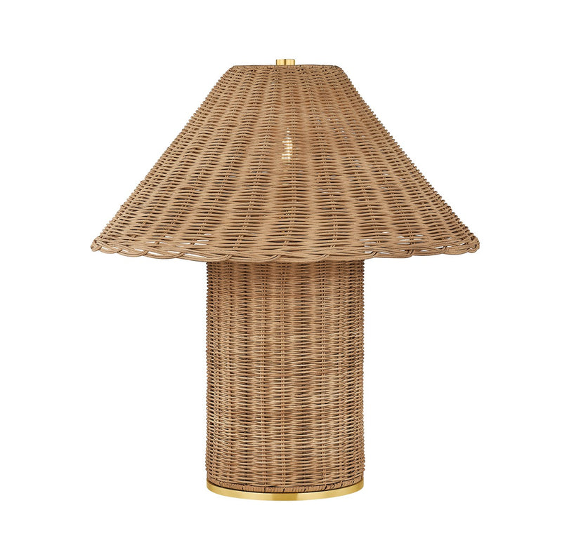 Mitzi HL1138201-AGB One Light Table Lamp, Aged Brass