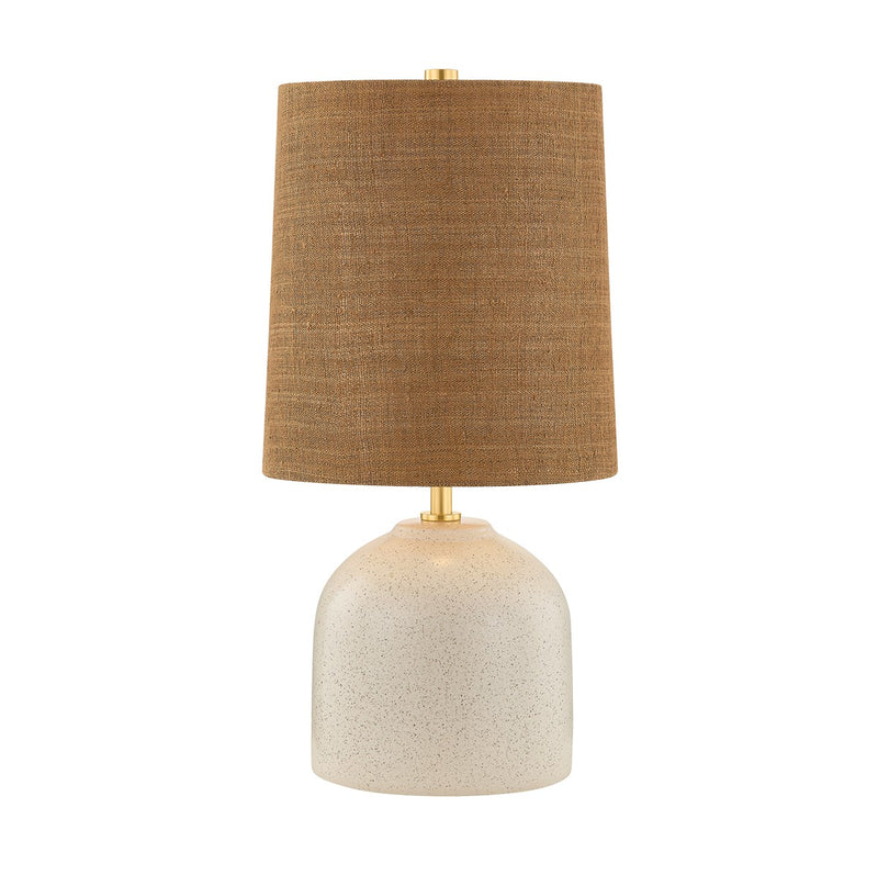 Mitzi HL1158201-AGB/CBV One Light Table Lamp, Aged Brass