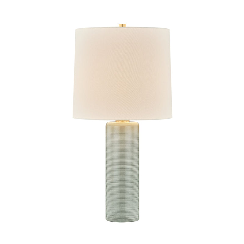 Mitzi HL1196201-AGB/CVL One Light Table Lamp, Aged Brass