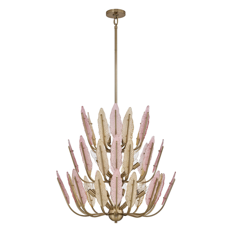 Kalco 526555BCG 22 Light Chandelier, Brushed Champagne Gold