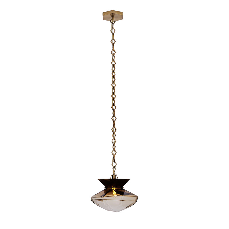 Kalco 528313WB One Light Pendant, Winter Brass