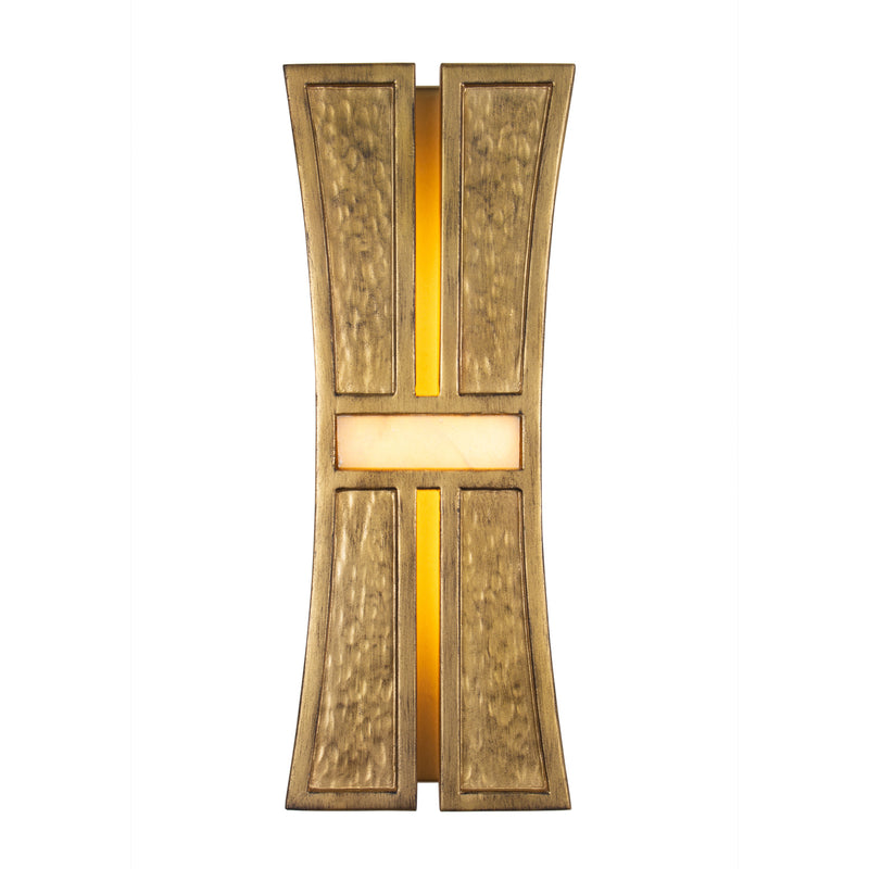 Kalco 528421RBG LED Wall Sconce, Rustic Gold and Brushed Gold