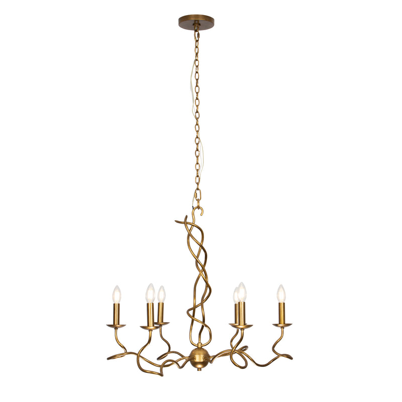 Kalco 529255ORB Six Light Chandelier, Oil Rubbed Bronze