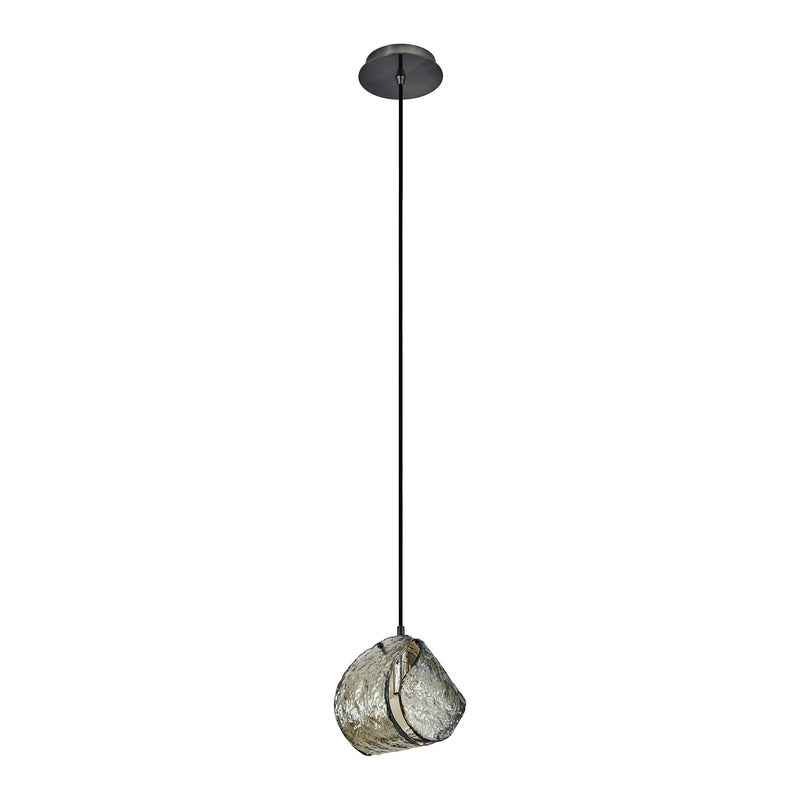 Kalco 529511SBN One Light Pendant, Satin Black Nickel