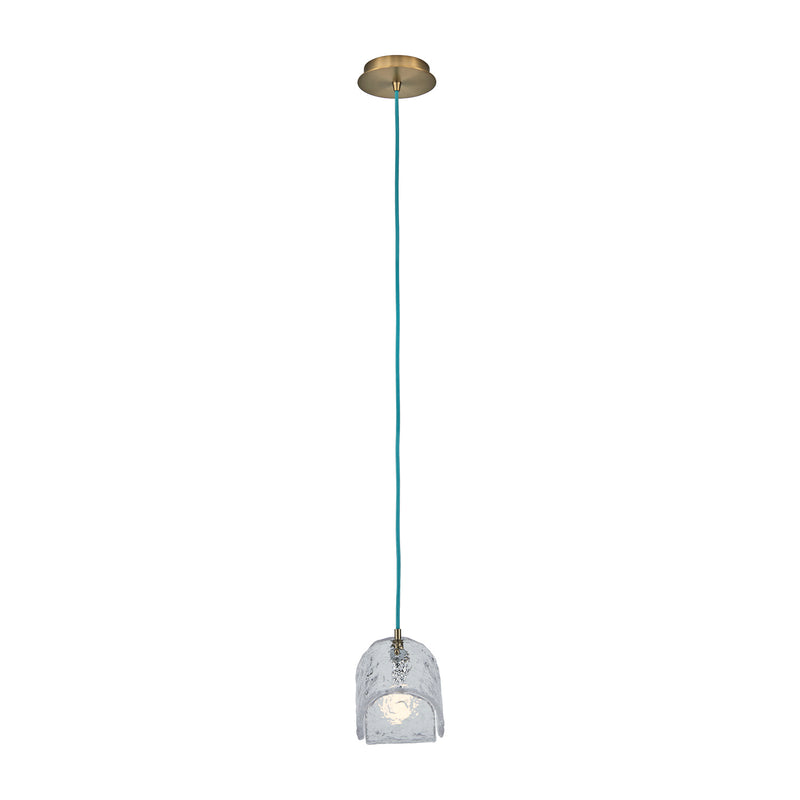 Kalco 529511WB One Light Pendant, Winter Brass