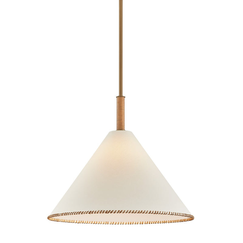 Troy Lighting F2524-PBR One Light Pendant, Patina Brass