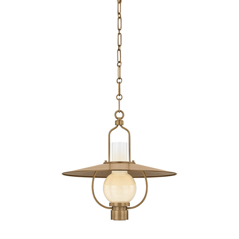 Troy Lighting F2720-PBR One Light Lantern, Patina Brass