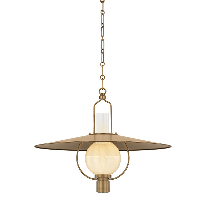 Troy Lighting F2730-PBR One Light Lantern, Patina Brass