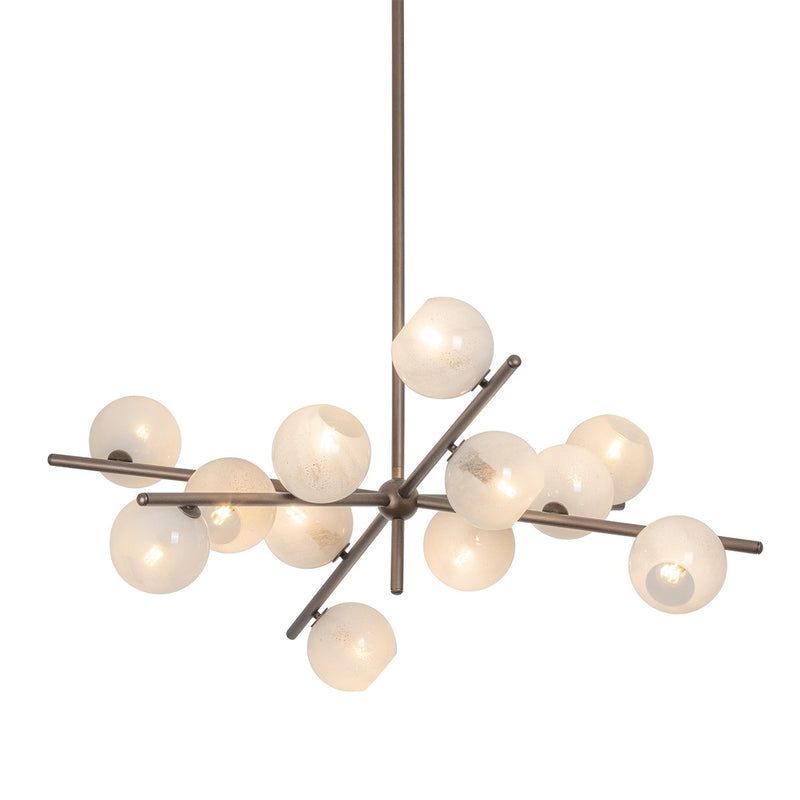 Troy Lighting F2842-BRL 12 Light Chandelier, Bronze Leaf
