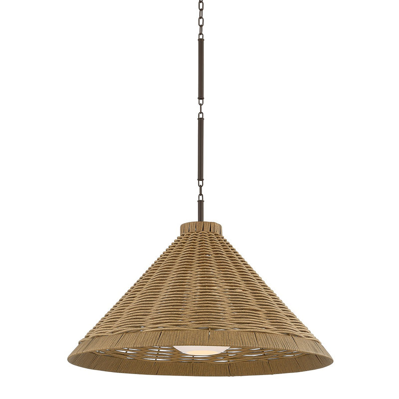 Troy Lighting F3328-BRZ One Light Pendant, Bronze