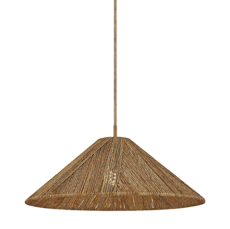 Troy Lighting F3724-PBR One Light Pendant, Patina Brass