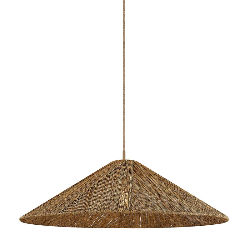 Troy Lighting F3736-PBR One Light Pendant, Patina Brass