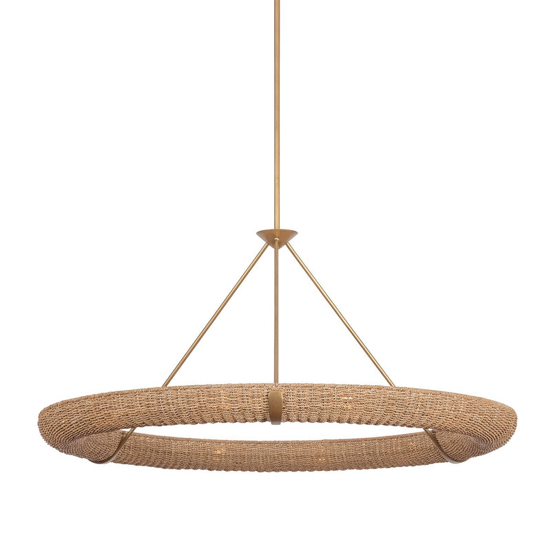 Troy Lighting F3852-PGL 12 Light Chandelier, Patina Gold Leaf