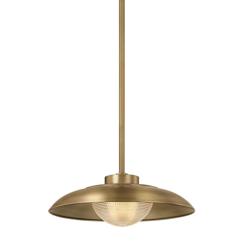Troy Lighting F4118-PBR One Light Pendant, Patina Brass