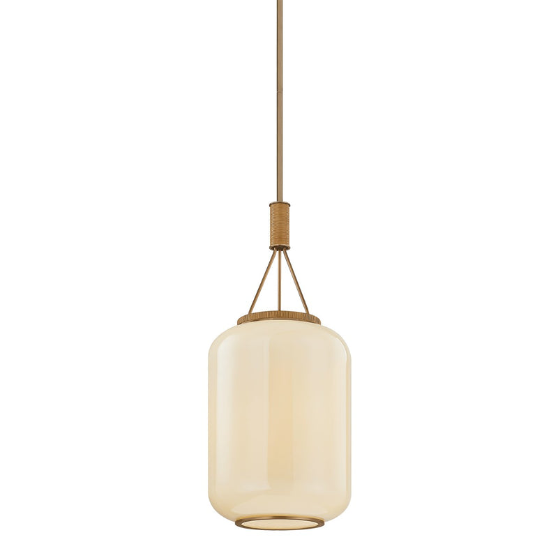 Troy Lighting F4814-PBR One Light Lantern, Patina Brass