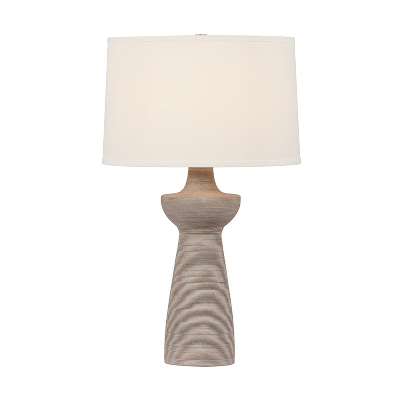 Troy Lighting PTL1329-PBR/CKS One Light Table Lamp, Patina Brass