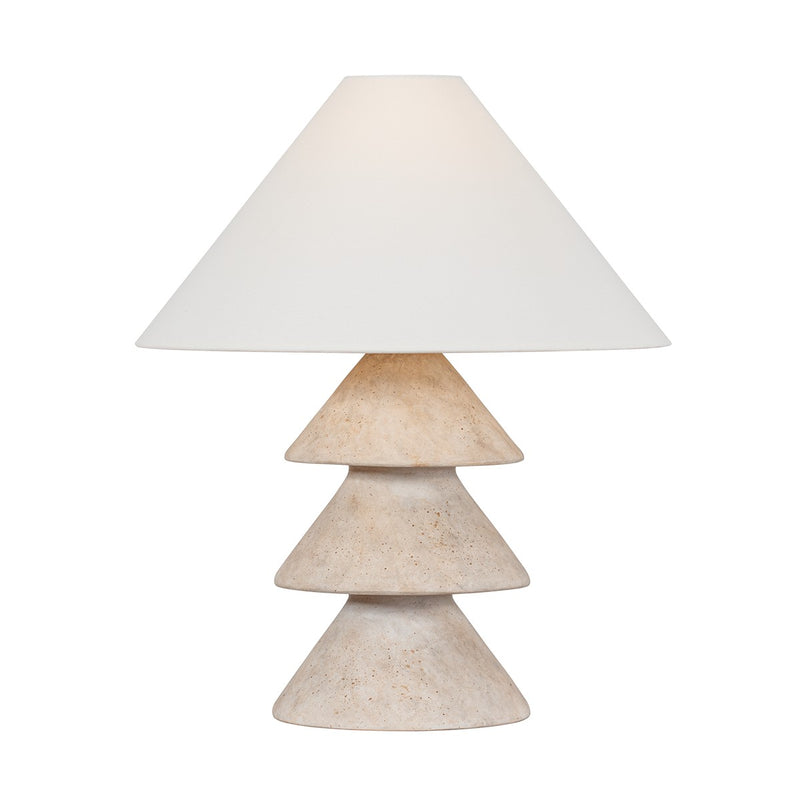Troy Lighting PTL1823-PBR/CAV One Light Table Lamp, Patina Brass
