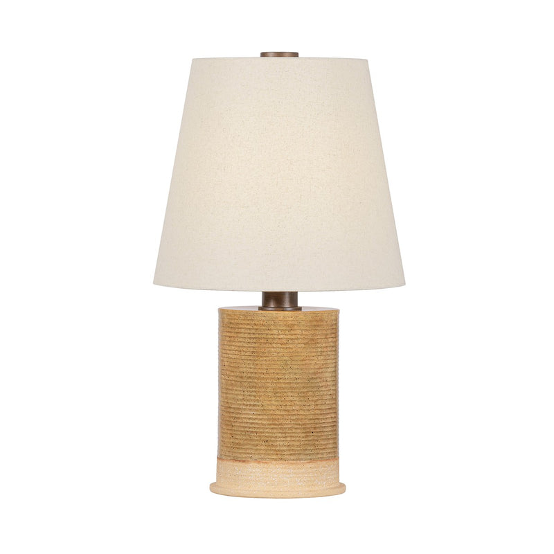Troy Lighting PTL2928-BRL/CCQ One Light Table Lamp, Bronze Leaf