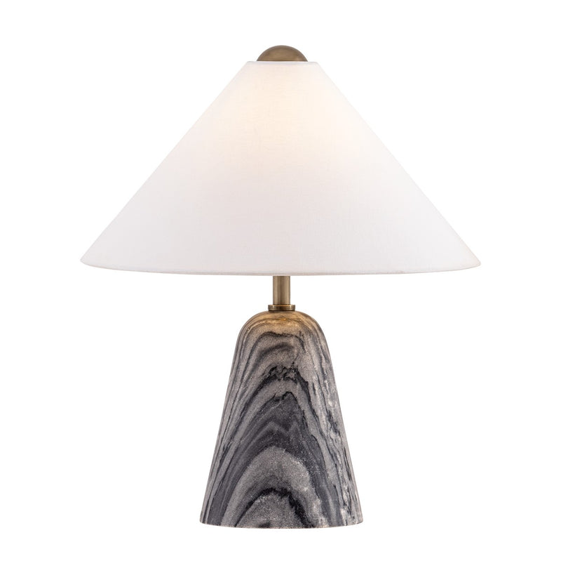 Troy Lighting PTL5024-PBR One Light Table Lamp, Patina Brass