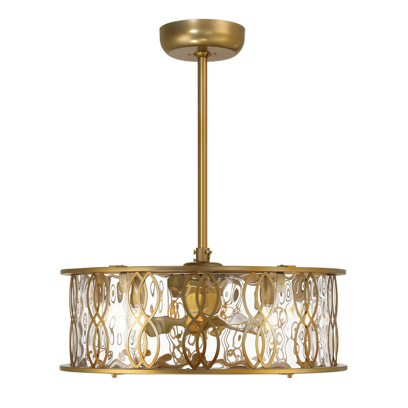 Savoy House 24-FD-2008-171 LED Fan D'Lier, Burnished Brass