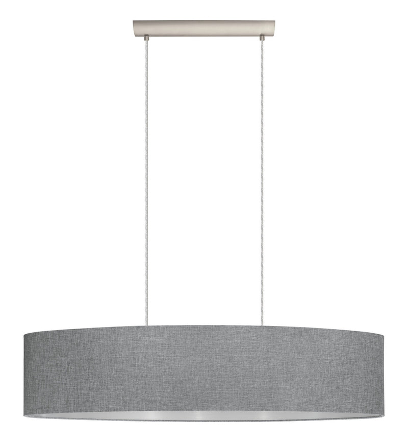 Eglo USA 202944A One Light Pendant, Matte Nickel