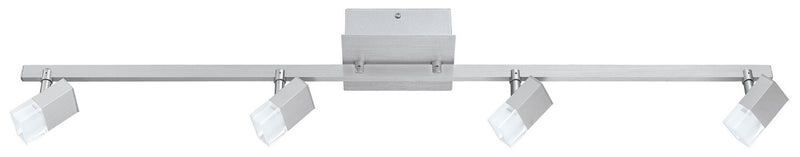 Eglo USA 203185A LED Fixed Track Light, Brushed Aluminum