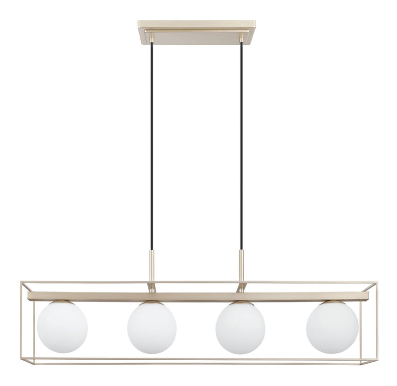 Eglo USA 204215A LED Linear Pendant, Champagne