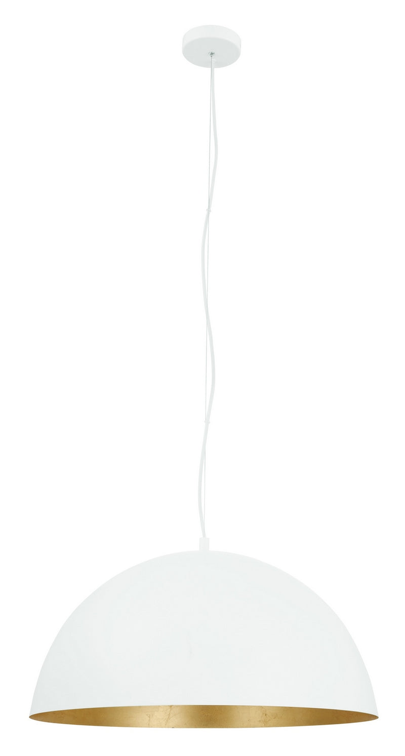 Eglo USA 204323A One Light Pendant, White, Gold