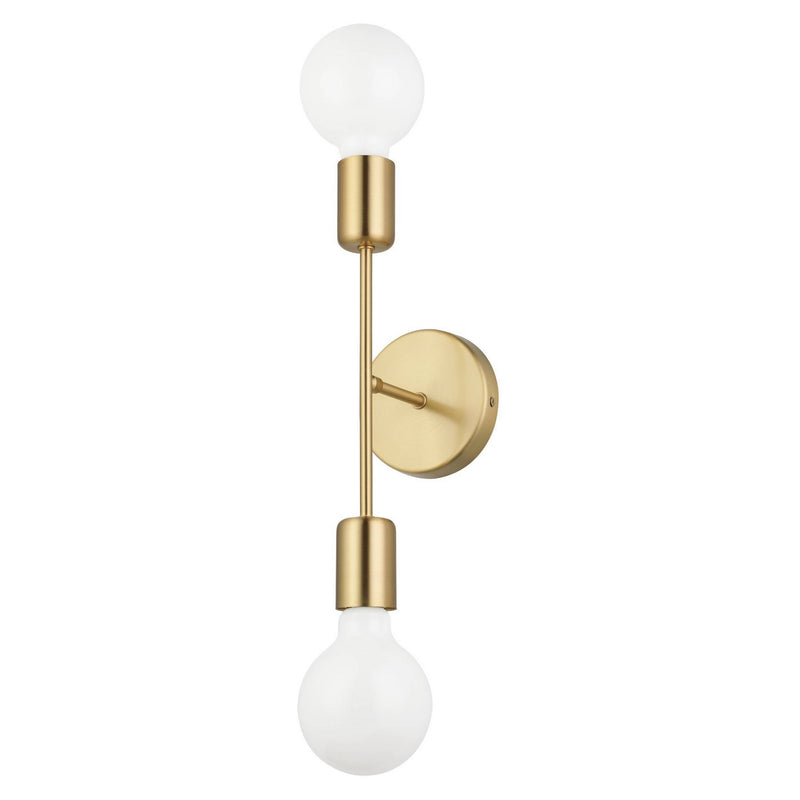 Eglo USA 205331A Two Light Wall Sconce, Brushed Gold