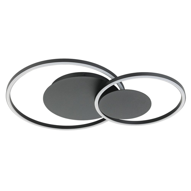 Eglo USA 205749A LED Ceiling Mount, Structured Black