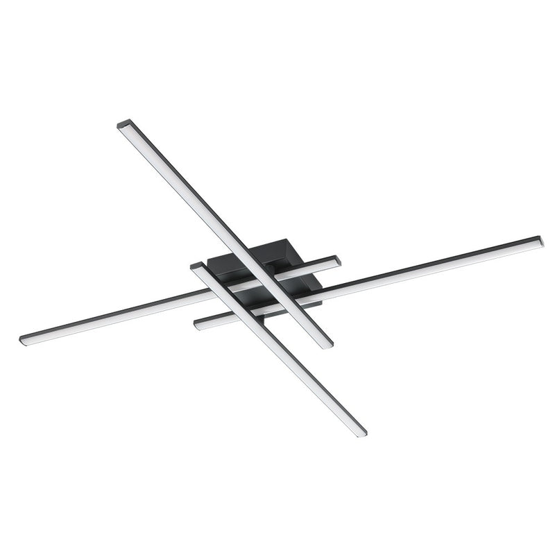 Eglo USA 205754A LED Ceiling Mount, Black