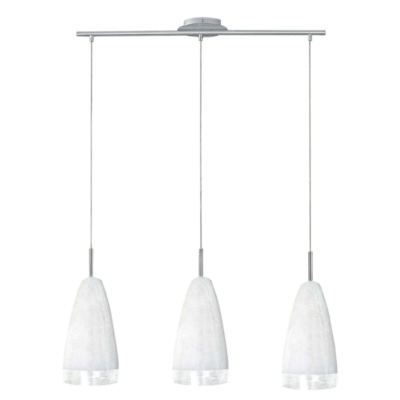 Eglo USA 20598A Three Light Pendant, Matte Nickel