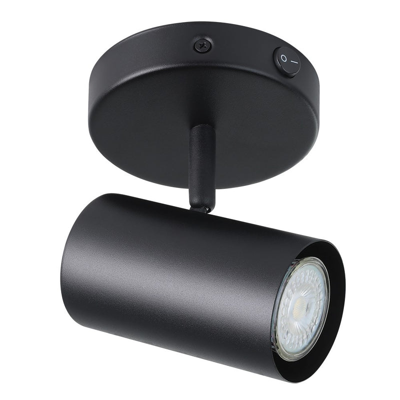 Eglo USA 206041A LED Wall Track Light, Black