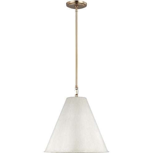 Visual Comfort Studio 6585101-817 One Light Pendant, Antique White