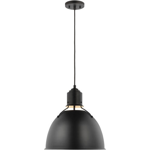 Visual Comfort Studio 6680301-112 One Light Pendant, Midnight Black