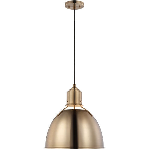 Visual Comfort Studio 6680301-848 One Light Pendant, Satin Brass