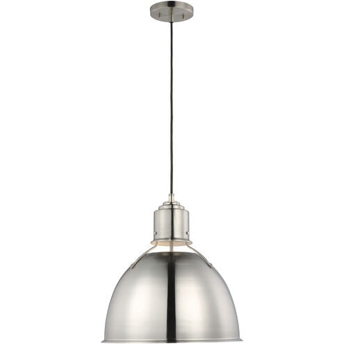 Visual Comfort Studio 6680301-962 One Light Pendant, Brushed Nickel