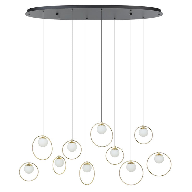 Eglo USA 206114A LED Pendant, Black, Shiny Gold